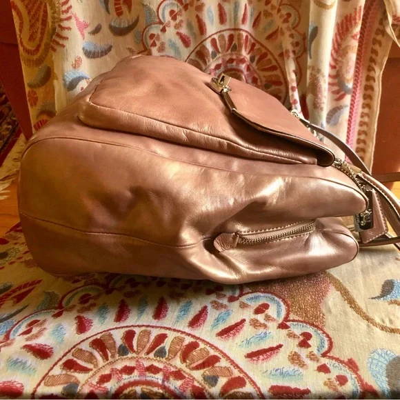 ❌SOLD❌ Coach Madison Metallic Leather North South Satchel 25175 - Picture 8 of 11